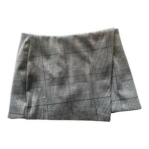 Forever 21 NEW Plaid Micro Mini‎ Skirt Asymmetrical Sequins Sparkle
